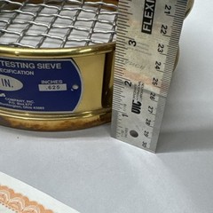 NEW Gilson 8” Brass 0.625″ USA Standard Testing Sieve 16mm / 0.625” ASTM 5/8in