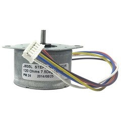 5V DC Stepper Motor Unipolar with 5 Wire Leads, 120Ω Coil, 7.5 Degrees per Step