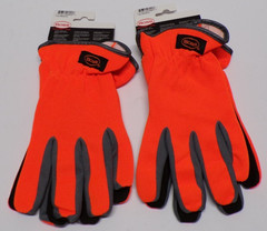 Lot of 2 Boss Flexible Work Gloves Synthetic Leather Palm 120-4600/XL