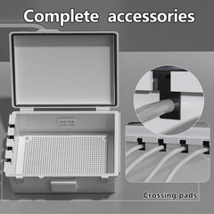 Electrical Junction Box, Ventilated Design, Cable Grommets, Indoor/Outdoor Use w