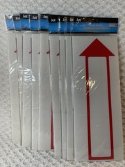 Set of 9 ~ Jot ~ Outdoor Garage Sale Yard Sale Signs with Stakes 16”x6” NEW!