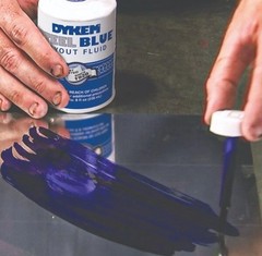 Dykem 80300 Steel Blue Layout Fluid, Brush-in-cap (4Oz)