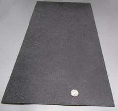 ABS Sheet Haircell Textured, 1 Side, Black, .094″ (3/32″) x 12″ x 24″, 4 Units