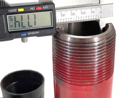 Oilfield Nipple 2-3/8″ 8-RD EUE Threaded Both Ends x 8″ Long, XXH Bore