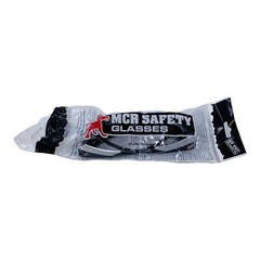 MCR Safety Safety Glasses Black & Silver Frame Clear Lens HL110AF Hellion