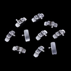 100 Pcs 10 Packs Dental Orthodontic Lingual Sheath Left/Right with Hooks