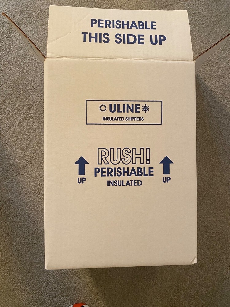 Insulated Shipping Kit Thick Polystyrene Foam with 200lb Test Carton included