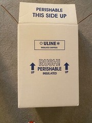 Insulated Shipping Kit Thick Polystyrene Foam with 200lb Test Carton included