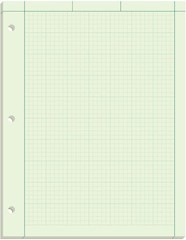 TOPS Engineering Computation Pad, 8-1/2″ x 11″, 100 Count (Pack of 1), Green