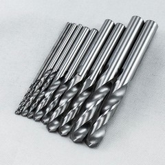 KLOT 10pcs Solid Carbide Drill Bit 3.6mm-6.0mm 2-Flute Straight Shank Twist K10