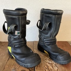 PAIR HAIX FIRE HERO MENS SIZE 7.5 FIREFIGHTING BOOTS LEATHER
