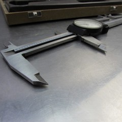 TESA 0-6″ Inside/Outside Dial Caliper 05.20001 Swiss Made .001″ Grad Stainless