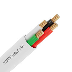 1000 Ft. 18/4 White Fplp/Cl3P-Plenum Stranded-Unshielded CU Fire Security Burgla