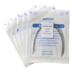 Los alambres de ortodoncia dental rectangular oval arco de acero inoxidable