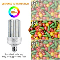 2-PACK 80W LED Corn Light AC480V Commercial Workshop Supermarket Warehouse Bulb