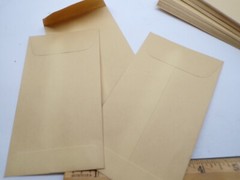 3″ x 5.5″ Paper Envelopes 25 Count Vintage Small paper-based envelopes
