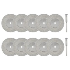 40mm Diamond Cutting Wheels with Mandrels Cut Off Wheel 10Pcs