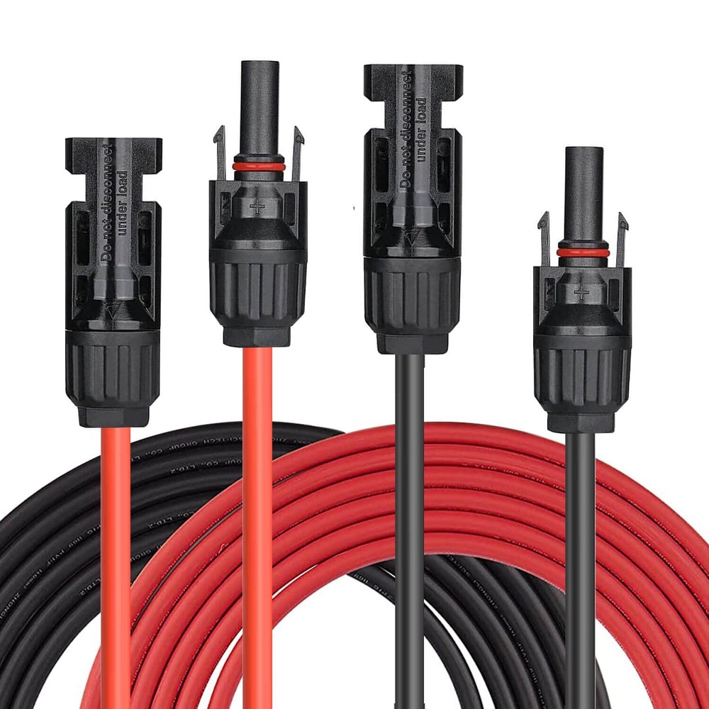 ALLPOWERS 1.5m Solar Extension Cable 14 AWG for Solar Panel, Solar Module