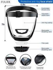 Full Face Super Protective Mask Anti-fog Shield Safety Transparent Head Cover