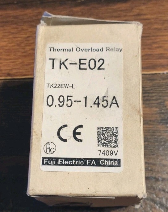 FUJI 0.95-1.45A THERMAL OVERLOAD RELAY TK-E02 New Old Stock