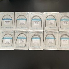 50 Packs Dental Orthodontic Stainless Steel Arch Wire Round Natural Form
