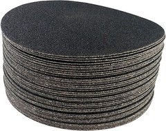 30 Pack 7″ Hook & Loop 24 Grit Sanding Discs Black Silicon Carbide