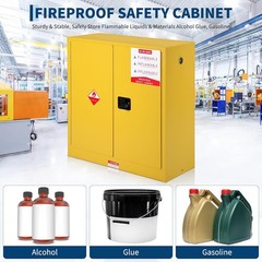 Flammable Safety Cabinet 2/4/30/40/45 Gal Fire Resistant Steel Storage Cabinet