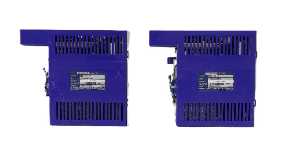 Shinko Electric E4305502406 Servo Driver BD-02-B Lot of 2 Working