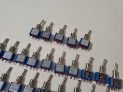 25pcs 5636 APEM Toggle Switch ON-ON, Solder Lug, Single-Pole, Panel Mount