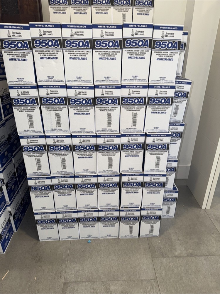 Sherwin Williams 950A Siliconized Acrylic Latex Caulk White 151-8323