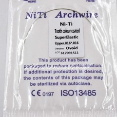 10x Dental Ortho Tooth Color Rectangular Super Elastic NITI Arch Wir 16*16 Upper