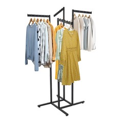 4-Way Adjustable Clothing Rack Clothing Display Rack Clothing Store Clothes Rack
