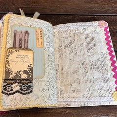 Book Lover Junk Journal Bookish Reader Vintage Softcover 3 Signatures Decorated
