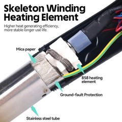 YIHUA 862BD+ 2-in-1 Soldering Station Hot Air Rework Station Soldering Iron Kit