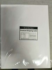 Perforated Round Corner 1000 half sheet 7.5″ x 5.125″ Shipping Labels LUCKYLEO