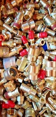 100 BRASS HYDRAULIC AIR , PNEUMATIC, Plumbing FITTINGS LOT OF 1/4 5/16 3/8 1/2