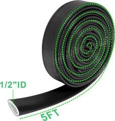1/2″(12.7mm)ID Fire Sleeve Heat Sleeve Heat Shielded Fire Thermo Armor Silicone
