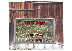 250 Years Arlington Outside Vinyl Hanging Banner Signs Freedom 1776-2026