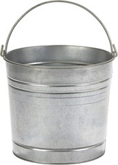 Galvanized Dairy Pail 10 Quart Metal Utility Bucket with Handle for Gardening…