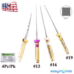 4Pc Endodontic Glide Path Files Dental Endo NITI Rotary File 25/21mm #13 02Taper