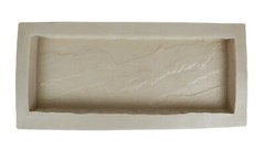 Rubber Mold for Concrete, Slate Texture, Wall Cap Mold, 24″L x 9″W x 2″D