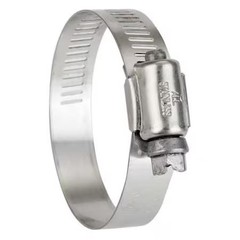 Hose Clamp, 3/8 To 7/8 In, Sae 6, Ss, Pk10, 6706170