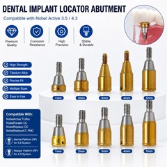 Dental Zest Locator Overdenture Attachment System Compatible Multiple Implant