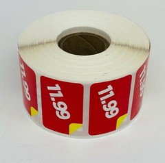 4 Rolls of 1000 1.5×1 $11.99 Product Price Point Red & Yellow Labels Stickers