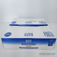 2-PK Bluzen Nitrile Gloves Disposable Protective Premium Powder Free L-Size
