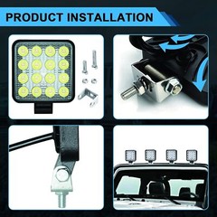 for 2pcs Fit klift LED Work light bulbs Deere 650 750 25 30 50 Excavator Yanmar