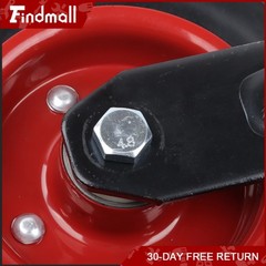 Findmall Fixed Plate 8″ Caster Wheels PU Load-Bearing Capacity 518 Pounds