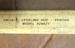 Crain Survey Surveyor Level Leveling Fiberglass Grade Rod. CR-13-T TENTHS 920021