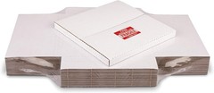 White Vinyl Record Mailers 12.8×12.8×1 inch LP Mailing Corrugated Cardboard B…