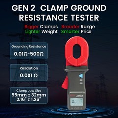EITAI2000A-S Gen2 Clamp Ground 2.16 x 1.26 inches (55mm x 32mm), Red, Black